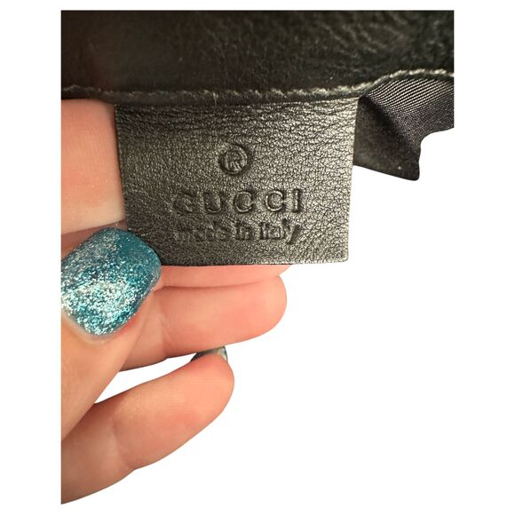 Gucci Guccissima Tote Bag Black Leather GG Pattern Shoulder Bag 161770 - Picture 4 of 10